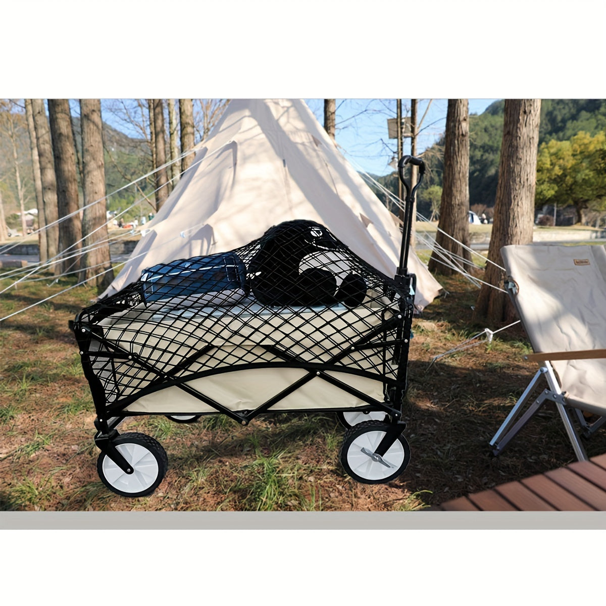 Camping Cart Storage Net Car Rear Cargo Net Luggage Box Seat Cargo Net