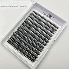 DIY Clusters Lashes Individual Extension Kit 30D 40D D Curling 9 16mm Mix Length