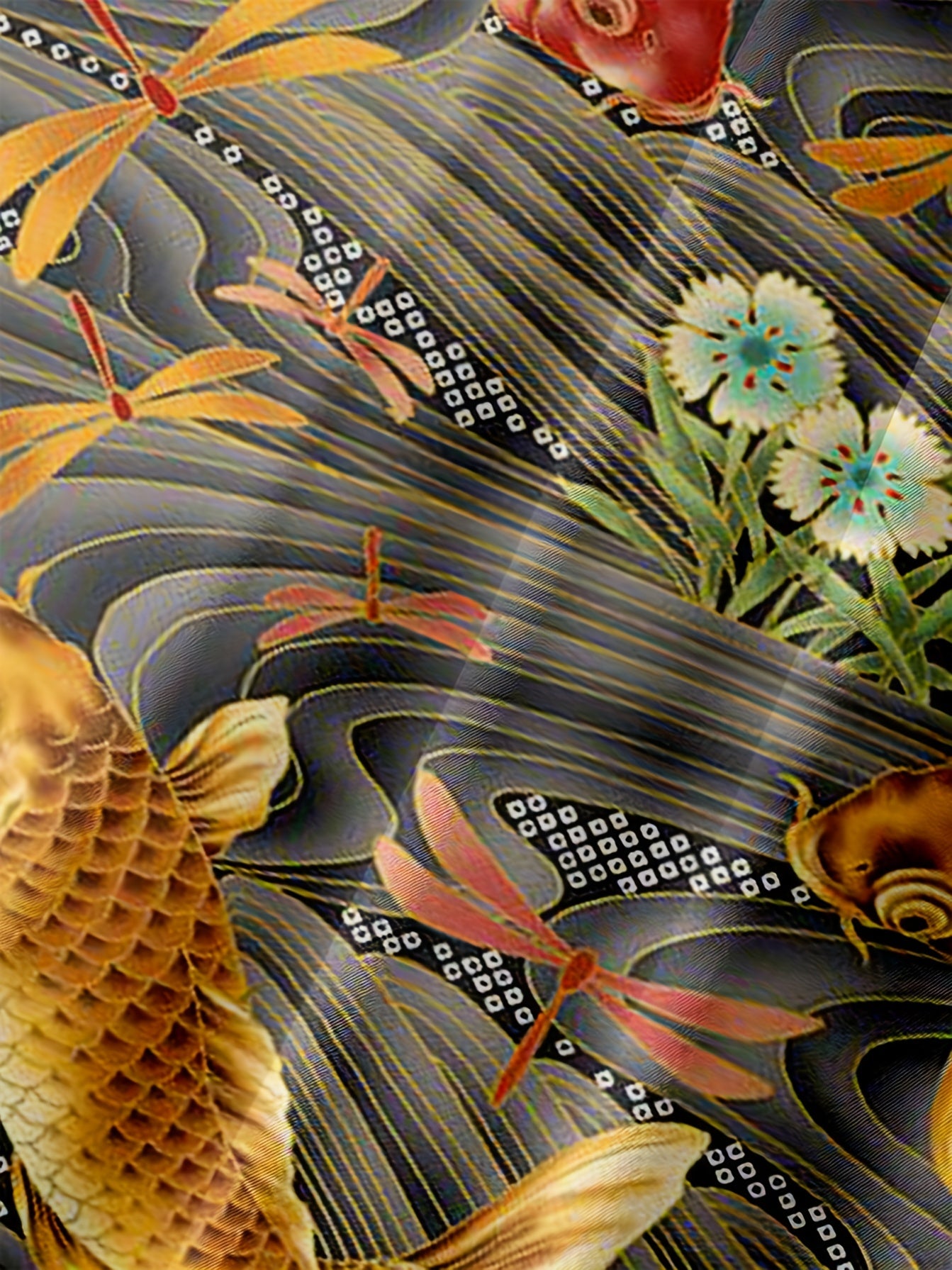Goldfish Pattern Men's Short Sleeve Shirt