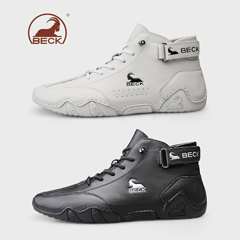 Men's High Top Lace-Up Sneakers for Casual Walking