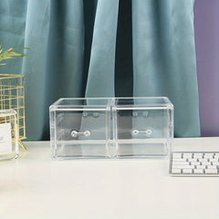 Drawer Type Storage Box Transparent Desktop Pen Box Large Capacity Stationary