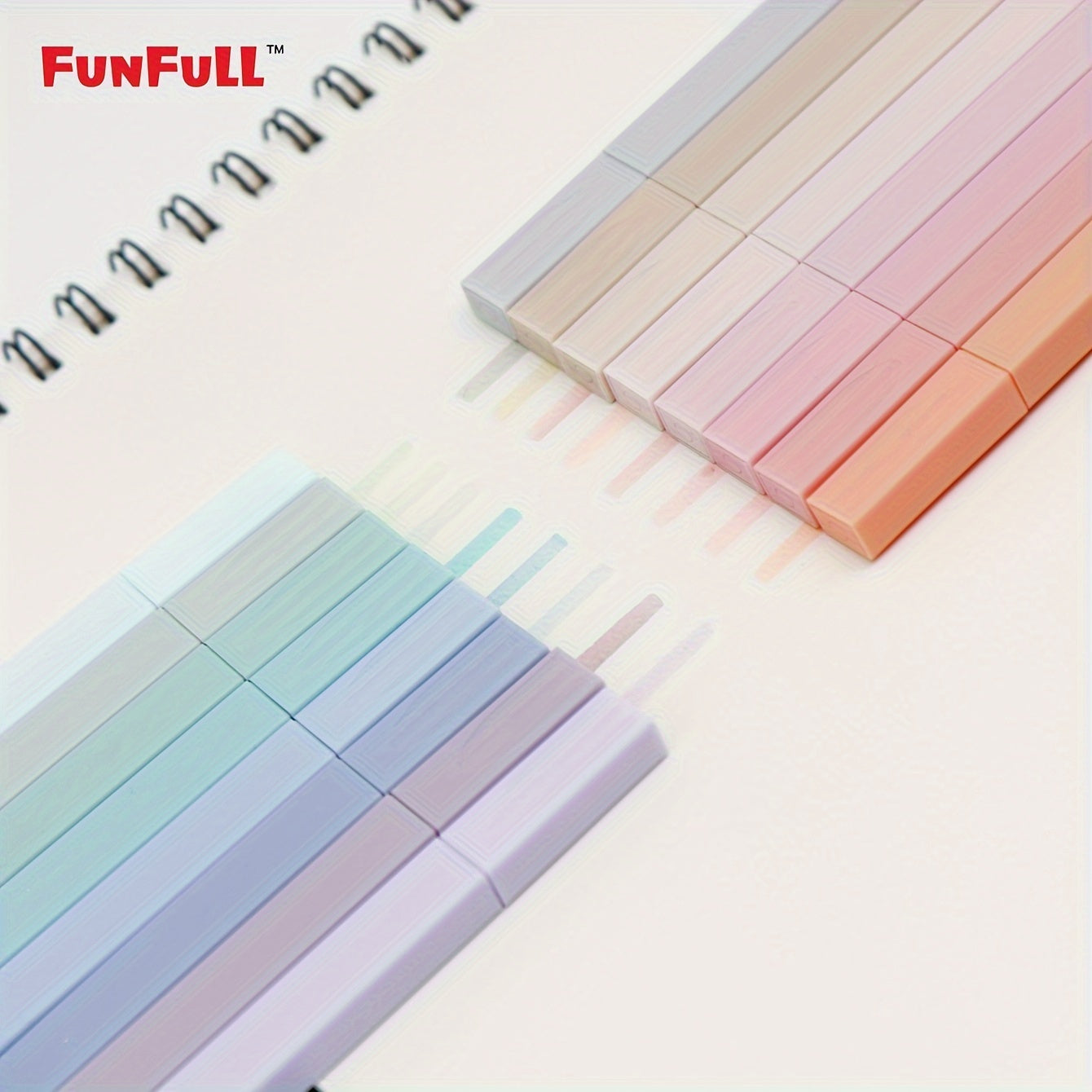 16pcs Pastel Highlighter Markers Chisel Tip No Bleed & Smear