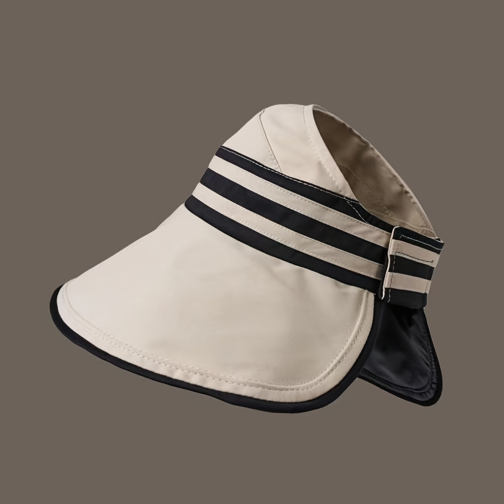 Adjustable Wide Brim Visor Hats Summer Sunscreen Cap