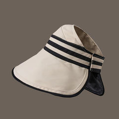 Adjustable Wide Brim Visor Hats Summer Sunscreen Cap