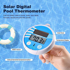Solar Pool Thermometer Floating Wireless Pond Water Temperature Thermometer