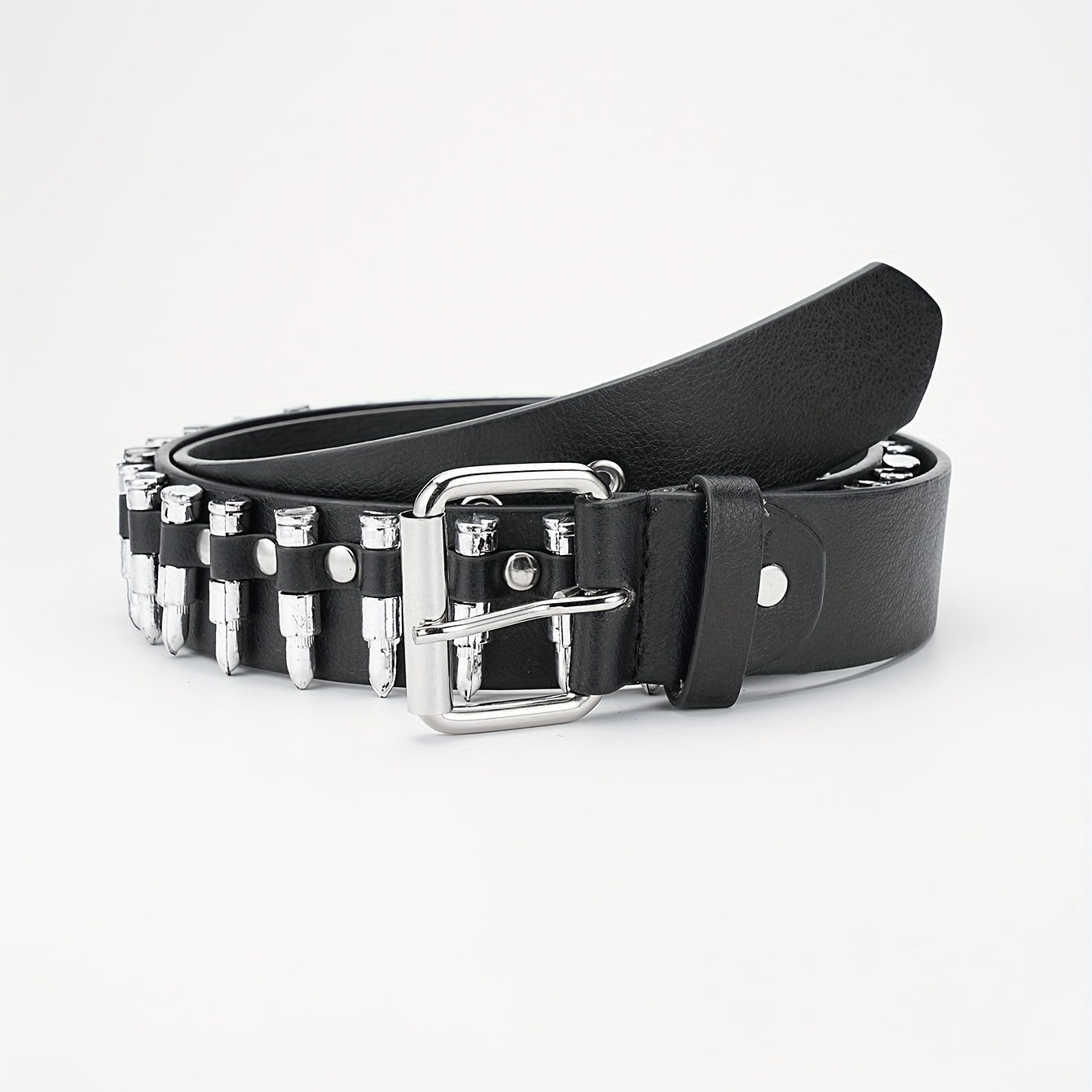 Alloy Buckle PU Bullet Belt For Men