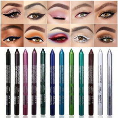 Colorful Eyeliner Pen Waterproof Smudge Proof Pearly Eyeliner Glue Pen