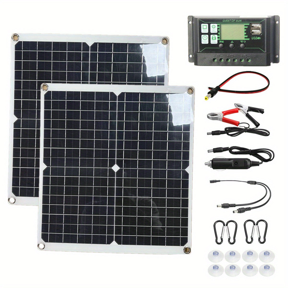 Dual 12V 5V Solar Panel Kit 50W & 100W Panels