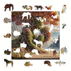 Enchanting Tree Spiritual Embrace Wood Puzzle