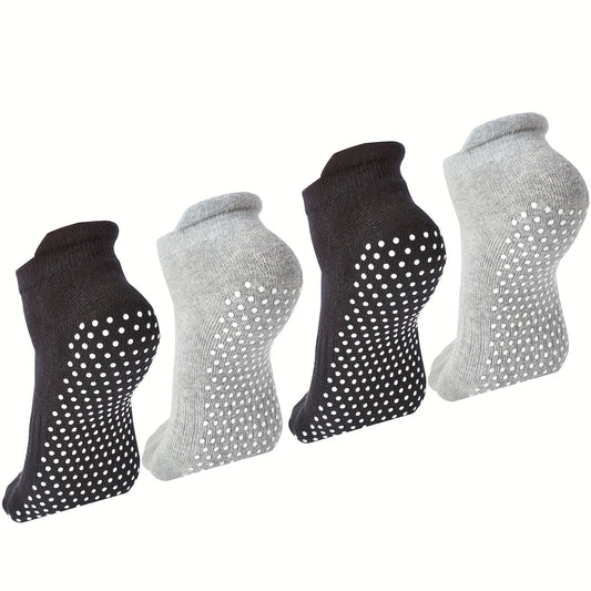 Non Slip Silicone Padded Grip Socks Yoga Workout Fitness Sport Socks