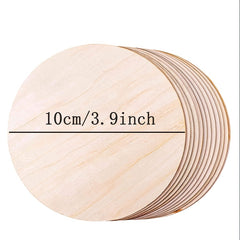 10pcs Round Wooden Discs for Painting