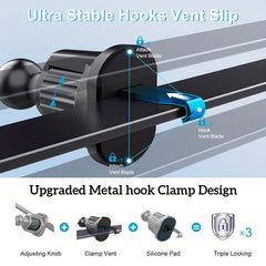 Car Air Vent Phone Mount Holder Metal Hook Air Vent Compatible With All Phones