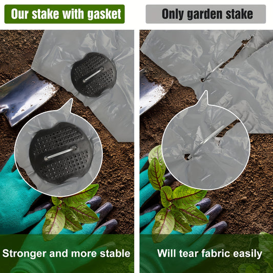 100pcs Landscape Nail Sets 50 Galvanized Garden Nails And 50 Washers Size 11