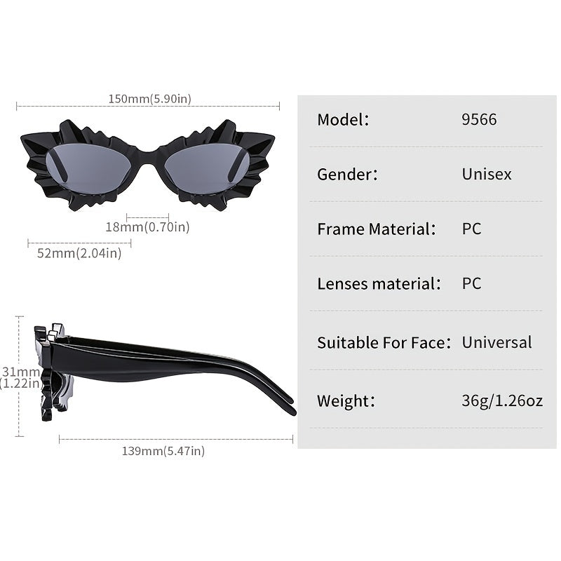 Y2K Irregular Flower Sunglasses Jelly Gradient UV400