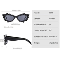 Y2K Irregular Flower Sunglasses Jelly Gradient UV400