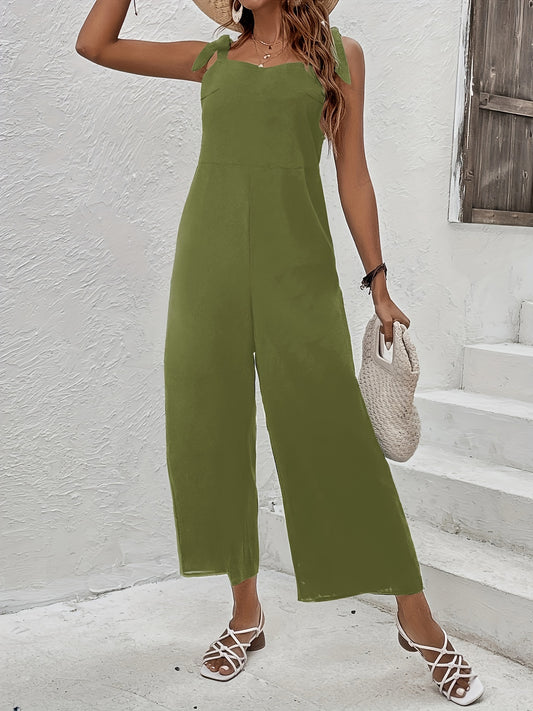 Wide Leg Jumpsuit Sleeveless for Spring & Summer