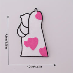 3pcs DIY Dog Paw Iron On Patches Sew On Embroidered Applique For Kids
