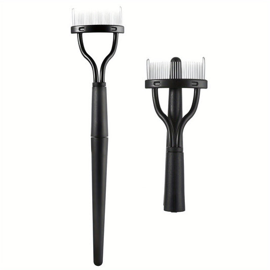 Eyelash Comb Eyebrow Brush Eyelashes Separator Metal Teeth Lash Comb