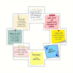 500pcs Inspirational Quote Sticky Notes 8 Styles Self Adhesive Square Stickers