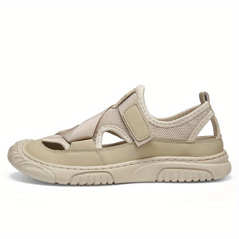 Men's Non Slip Hook And Loop Sandals Comfortable Beach Shoes