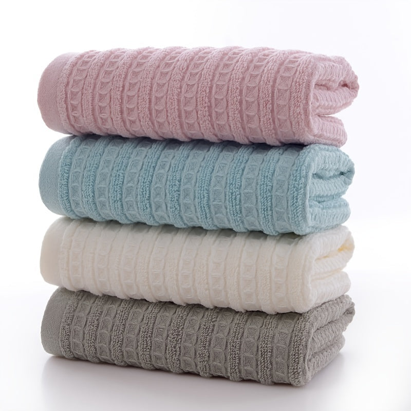4-Pack Checkered Pattern Hand Towels 13 X 28 Inch
