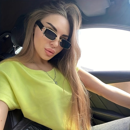 Metal Sunglasses For Women Men Anti Glare UV400