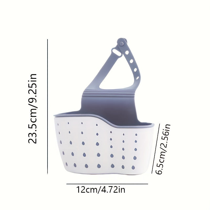 Adjustable Shoulder Strap Sink Sponge Rack - Organize and Drain Sponge