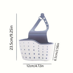 Adjustable Shoulder Strap Sink Sponge Rack - Organize and Drain Sponge