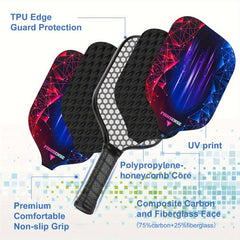 Carbon Fiber Pickleball Paddles Set of 2 Lightweight Rackets