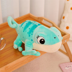 11in Plush Chameleon Stuffed Animal Soft Fabric Orange Green Halloween