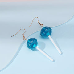 Funny Lollipop Drop Earrings Resin Ear Accessories For Women