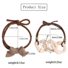 Hair Tie Bracelets For Women Elastic Hair Ties Rubber Bands For Girls