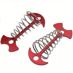 2pcs Outdoor Fishbone Nails Camping Tent Spring Nail
