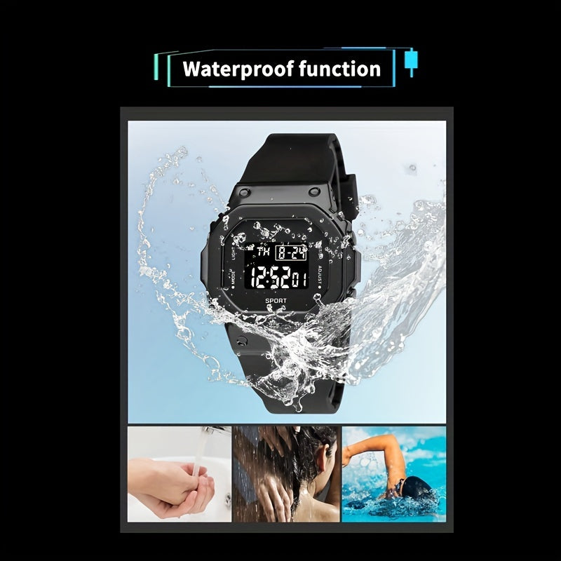 Waterproof Sports Belt Hand Light Watch