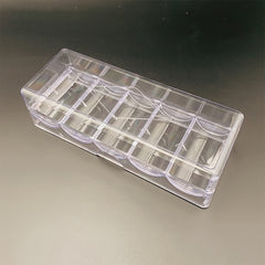 1pc Poker Chips Box Transparent Organizer Supplies