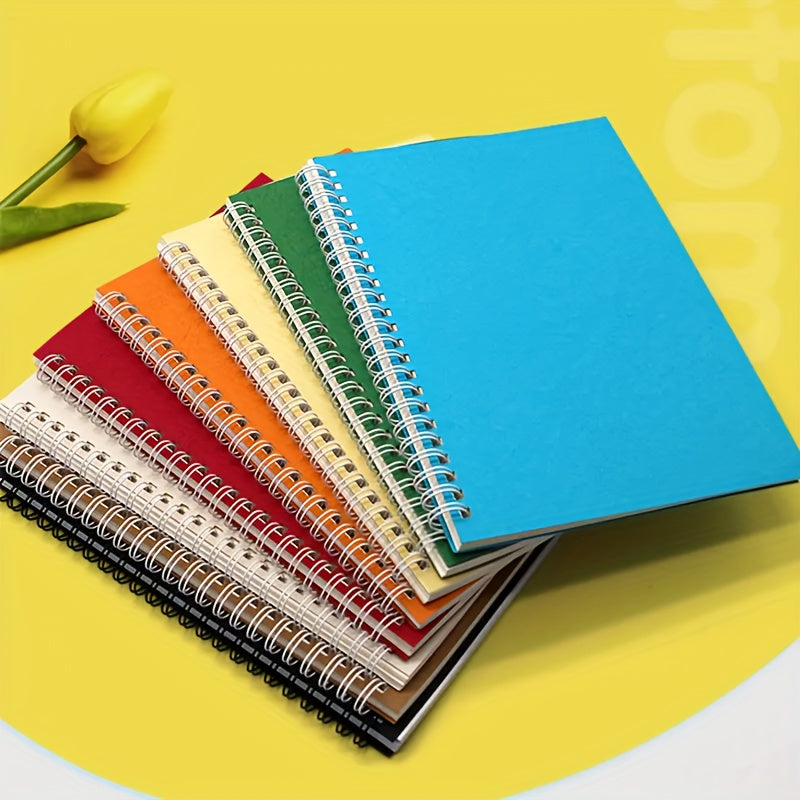 Stylish A5 Spiral Notebook - Solid Color