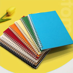 Stylish A5 Spiral Notebook - Solid Color