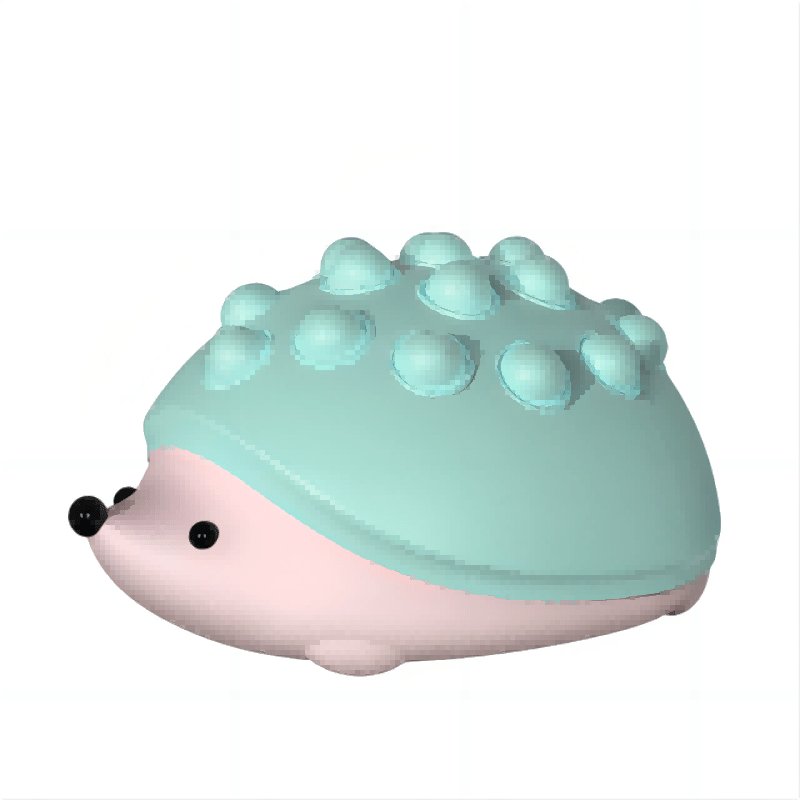 Cute Hedgehog Night Light for Kids - Tap Control Silicone Lamp