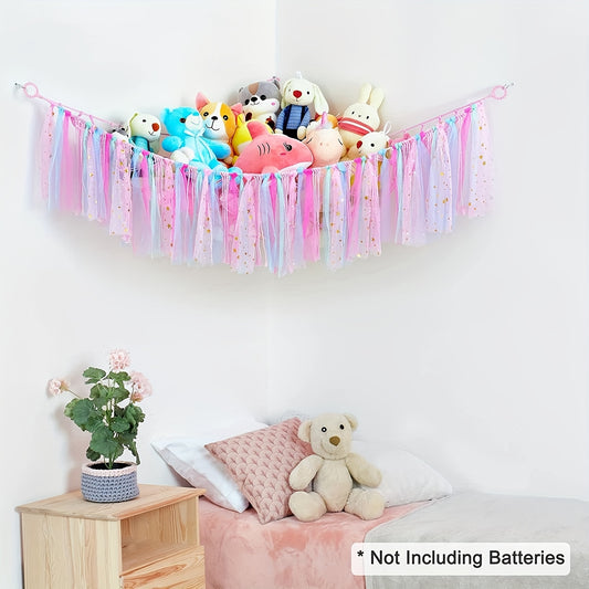 1pc Stuffed Animal Hammock Storage Organizer Hanging Toy
