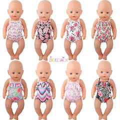 18'' Rainbow Doll Suspender Swimsuit for Baby Born&Our Generation