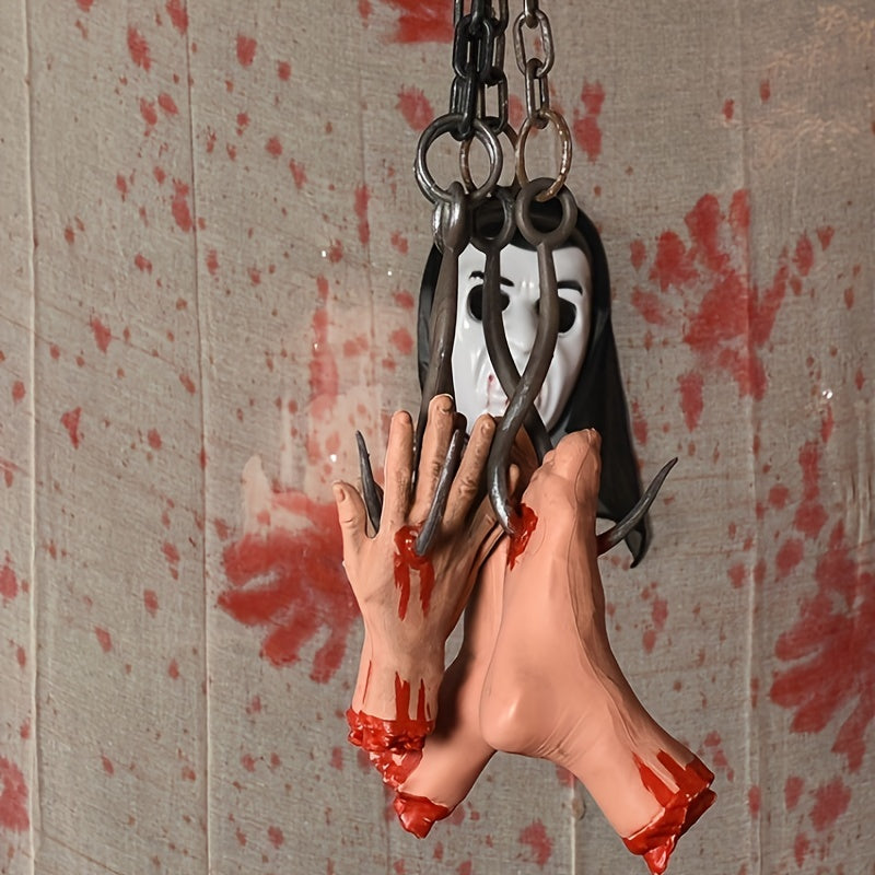 Spooky Hook Head Ghost Decoration for Haunted House