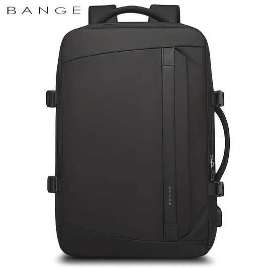 BANGE Large Capacity Business Waterproof Backpack With USB Charging Port