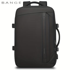 BANGE Large Capacity Business Waterproof Backpack With USB Charging Port