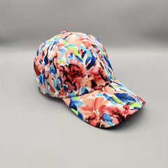 Colorful Flower Graffiti Baseball Cap Sun Hat For Women