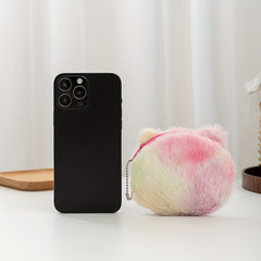 Colorful Fuzzy Plush Coin Purse with Zipper