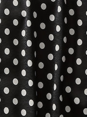 Polka Dot Wide Leg Stretch Pants Plus Size