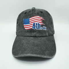 American Flag Independence Distressed Baseball Cap Dad Hat