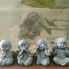 Aquarium Decor Little Monk Landscape Ornament For Gardening
