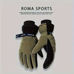 Men's Skiing Gloves Winter Windproof Touch Screen Warm Keeping