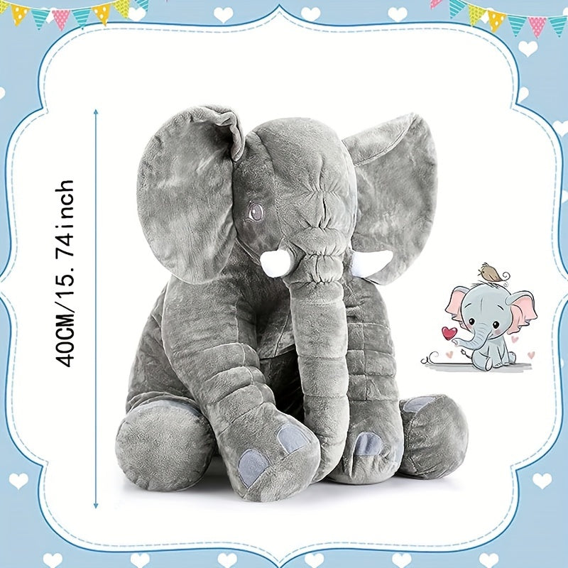 Big Elephant Stuffed Animal Plush Toy 40 64 Cm Size Grey Elephant Toy